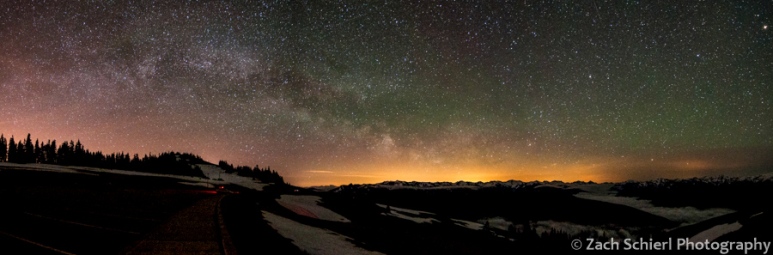 Milky Way and airglow from Hurricane Ridge, Olympic National Park