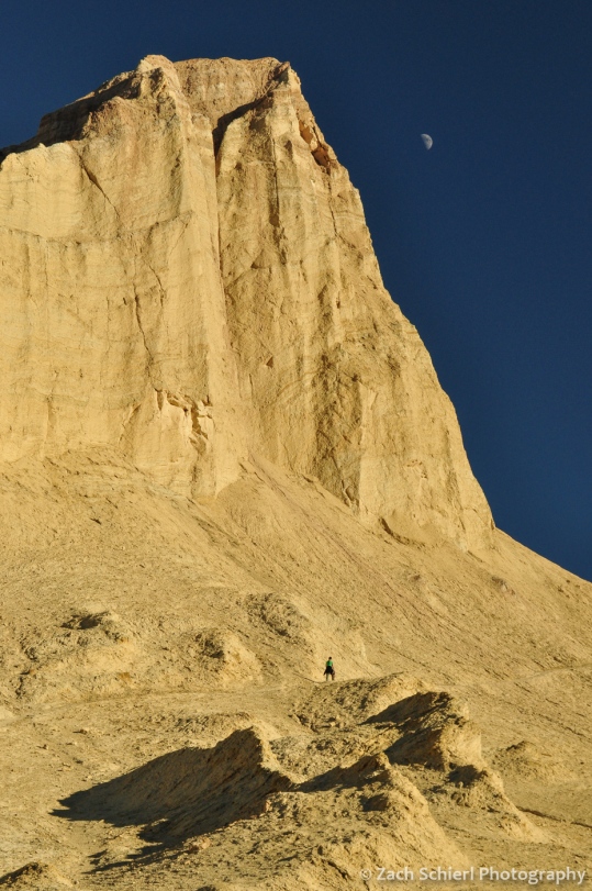 Late afternoon light on Manly Beacon in the badlands near Furnace Creek.