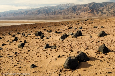 Death Valley and Telescope Peak from Ventifact Ridge